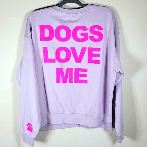 WILDFOX DOGS LOVE ME CREWNECK SWEATSHIRT - Picture 3 of 5